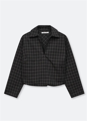 Sadaphne bluse 15902 Black Check Samsøe 